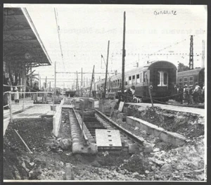 1984 . LA GARE DE BIARRITZ EN TRAVAUX . 4B716 - Foto 1 di 1