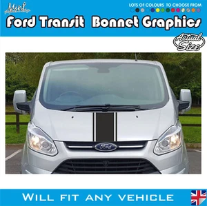 Ford Transit Custom Capó Rayas Camper Van Gráficos Calcomanía Campervan 252 - Imagen 1 de 4