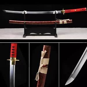 Japanese Samurai Sword Katana 9260 Spring Steel Battle Ready Full Tang Sharp - Picture 1 of 14