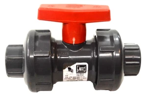 Spears 3/4" True Union Socket x FNPT, PVC, Ball Valve, EPDM, Handle, 2329-007 - Picture 1 of 6