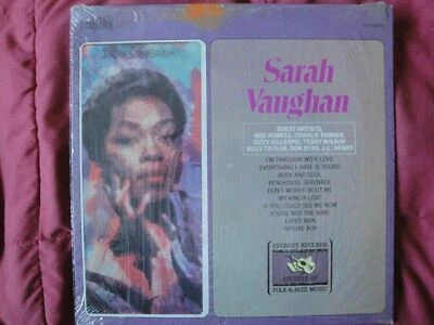 SARAH VAUGHAN VINYL LP EVEREST RECORDS ARCHIVE OF FOLK & JAZZ MUSIC RECORDS VG+ - Image 1 of 4