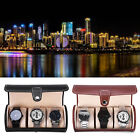 3 Grids Cylinder Watch Roll Holder Wristwatch Display Case Jewelry Gift Stor Esp