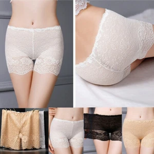 Damen Leggings Mid Waist Höschen Netz Nahtlos Sicherheit Unterhose 89541 - Bild 1 von 26