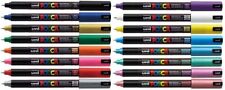 Uni Posca PC-1MR Asstd Colour Paint Marker Pens Ultra Fine .7mm With FREE WALLET