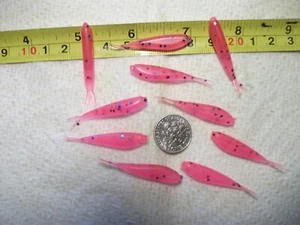 100-1 1/2" crappie panfish-fat head minnows-grubs-scent-jigs-split tails-flukes - Picture 1 of 5