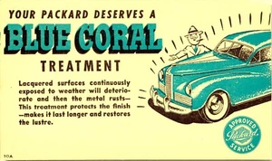 Ihr Packard Auto verdient Blue Corral Behandlung Werbepostkarte - Bild 1 von 2