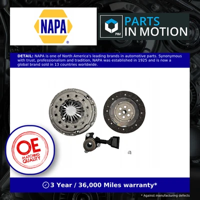 Clutch Kit fits PEUGEOT 2008 MK1 1.6D 2014 on 240mm NAPA 1610562880 2041A5 New - Image 1 of 4