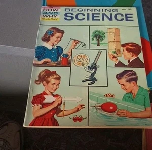 How and Why Wonder Book of Beginning Science Deluxe Edition HB 1960 VGC - Picture 1 of 2