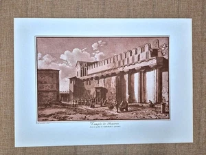 Sizilien Syrakus Minerva Tempel Dom Houel Voyage pittoresque 1782 Nachdruck - Bild 1 von 1