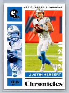 Justin Herbert Chargers 2020 Chronicles Panini RC #53 - Picture 1 of 2