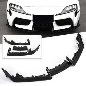 For Toyota GR Supra A90 A91 20-24 Gloss Black AG Style Front Bumper Lip Splitter - Picture 1 of 12