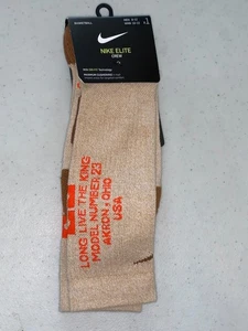 NIKE LABRON JAMES MENS LARGE NEW SOCKS - Picture 1 of 4