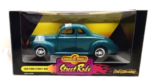 American Muscle 1940 Ford Street Rod Teal Green 1:18 Scale Diecast Car - Picture 1 of 19