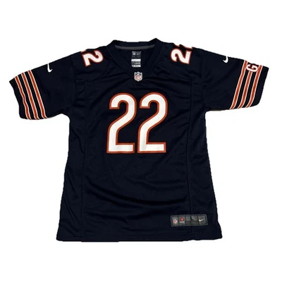 Camiseta Nike Chicago Bears Juvenil Grande Mate Forte #22 Azul Marino Naranja NFL Sobre el Campo Foto 1 de 4
