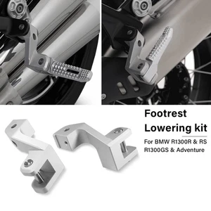For BMW R1300GSA Foot Pegs R1300R R 1300RS Aluminium Footrest Lowering Kit - Picture 1 of 11