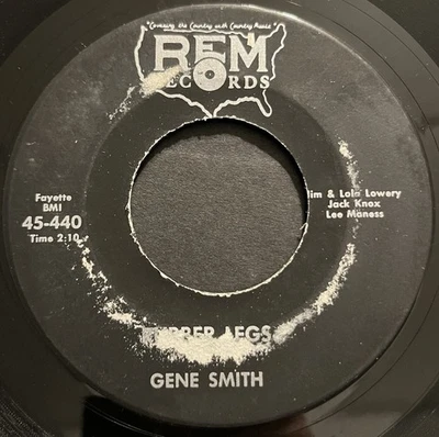 Gene Smith ‎– Rubber Legs / The Time Clock REM Records 1968 VG Rockabilly - Image 1 of 2