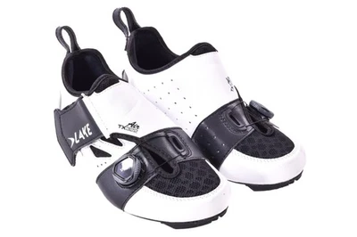 NUEVO Out of Box Lake TX322 39 Zapatos de Ciclismo de Carretera/Tri Anchos con Suela de Carbono Blanco/Negro Foto 1 de 4
