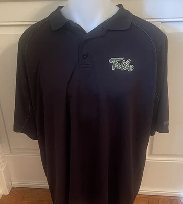 Camisa polo William & Mary Tribe para hombre 2XL marca Wilson negra elástica Foto 1 de 4