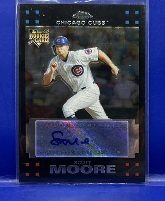 2007 TOPPS SCOTT MOORE #278 ROOKIE 3B CHICAGO CUBS BASEBALL RC CARD - Image 1 of 2