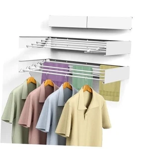 Laundry Drying Rack, Collapsible Wall Mounted Clothes Drying Rack - Space - Picture 1 of 7