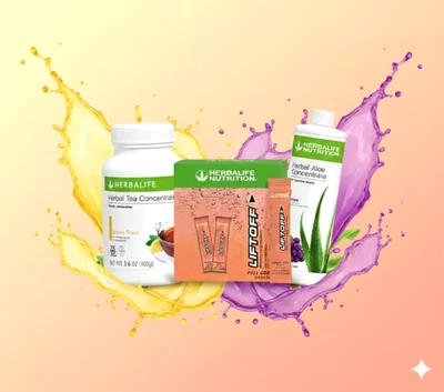 Herbalife лимонный чай 3,6 унц + виноград алоэ пинта + 30 тропическая сила подъем палочки - Изображение 1 из 4