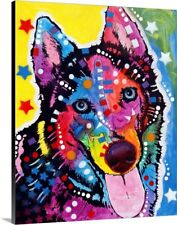Husky -122209 Canvas Wall Art Print, Dog Home Decor