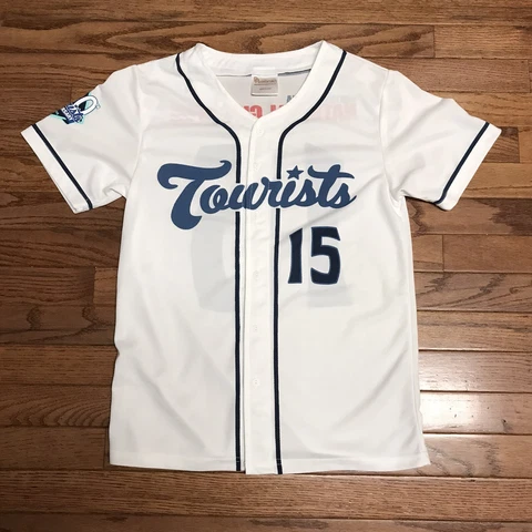 2015 MiLB Asheville Tourists White Polyester Baseball Jersey YOUTH Large Cover