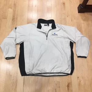 Ping 2XL Beige Pull Over 1/4 Zip Windbreaker Zipper Detachable Sleeves Douglass - Picture 1 of 7