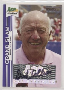 2013 Ace Authentic Grand Slam Purple /25 Bud Collins #BA-BC1 Auto