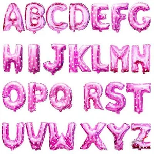 Inflatable Foil Balloons Giant Pink Letter A-Z Birthday Fun Party Wedding Decor - Picture 1 of 137