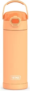 THERMOS FUNTAINER 16 Oz Stainless Steel Vacuum Insulated Bottle Wide Spout Orang - Picture 1 of 5