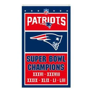 New England Patriots Football fans 3x5 ft Champion Flag - Ideal NFL Gift Banner - Picture 1 of 1