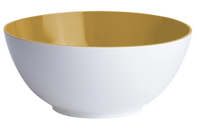 MARINE BUSINESS Salat Müsli Suppe Obst Schüssel klein, 15 cm, rund - Mustard, Summer Edition