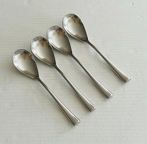 Towle Supreme Cutlery Japan Destiny 4 Oval Soup Spoons Glossy MCM - Picture 1 of 4