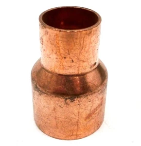 1-1/2" x 1" Copper Pipe Coupling Reducer Fitting C x C Sweat Ends Both Sides Cup - Picture 1 of 2