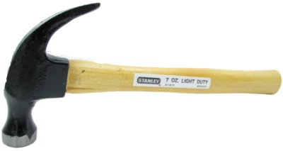 Martillo ligero de garra curvada Stanley vintage de 7 oz con mango de madera 51-613 nuevo en stock Foto 1 de 4