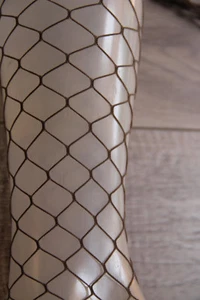 Rete Exe Tights Taupe High-End Pierre Mantoux Size 3 - Picture 1 of 3