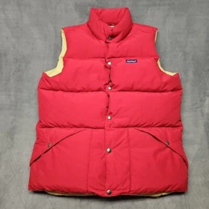 Chaleco acolchado Penfield Trail Wear adulto mediano 60/40 rojo beige cierre a presión - Imagen 1 de 13