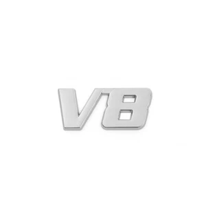 V8 3D Abzeichen Emblem Chrom - Bild 1 von 1