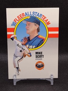 1990 Fleer Baseball. MIKE SCOTT. All Star Team. # 10  Houston Astros. 