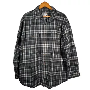 Flanella a quadri 2XL Carhartt Original Fit pesante XX-Large verde-grigio-bianco - Foto 1 di 9