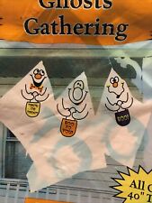 Vintage￼ Ghosts gathering banner over 40 inches tall