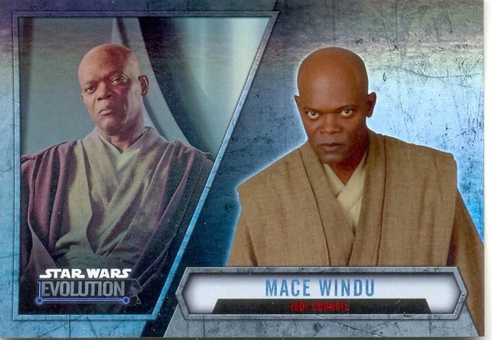 2016 Star Wars Evolution Silver Parallel Card 81 - MACE WINDU - Image 1 of 1