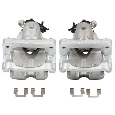 Rear  Pair Brake Calipers w/ Bracket For 14 15 2016 2017 2018 Chevrolet Impala - Image 1 of 4