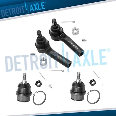 New (2) Lower Ball Joint + (2) Outer Tie Rod for Jeep Commander Grand Cherokee - Image 1 of 4