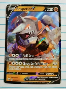 Pokémon TCG Rhyperior V Darkness Ablaze 095/189 Holo Ultra Rare NM-MT - Picture 1 of 2