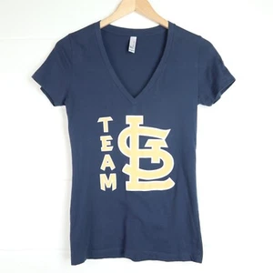 Womens St Louis Rams T Shirt Size S Team STL Top Embroidered V Bella NFL Small - Picture 1 of 10