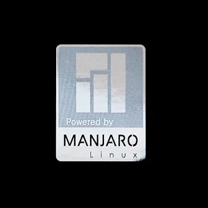 Powered by manjaro Linux Metal Decal Sticker - Picture 1 of 6