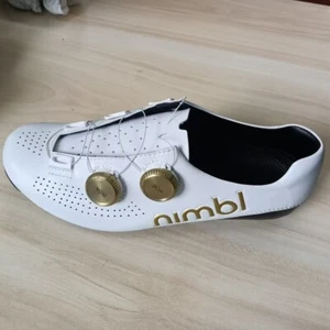 Nimbl Ultimate Men's Cycling Road Shoe (White/Gold) EU41/255mm (Left Side Only) - Picture 1 of 8