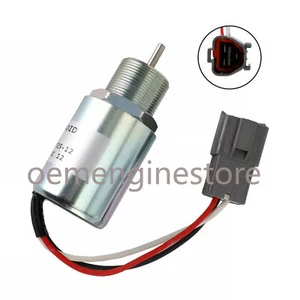 30A87-10043 Fuel Stop Solenoid For Mitsubishi S3L2-61SD S3L2-61SDH S4L2-61SD - Picture 1 of 10